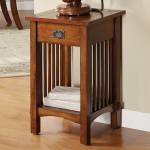 VALENCIA IV TELEPHONE STAND Antique Oak Finish